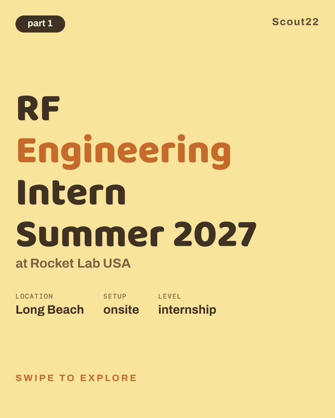 RF Engineering Intern Summer 2027 at Rocket Lab USA