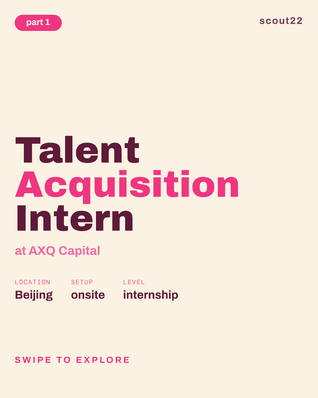 Talent Acquisition Intern at AXQ Capital