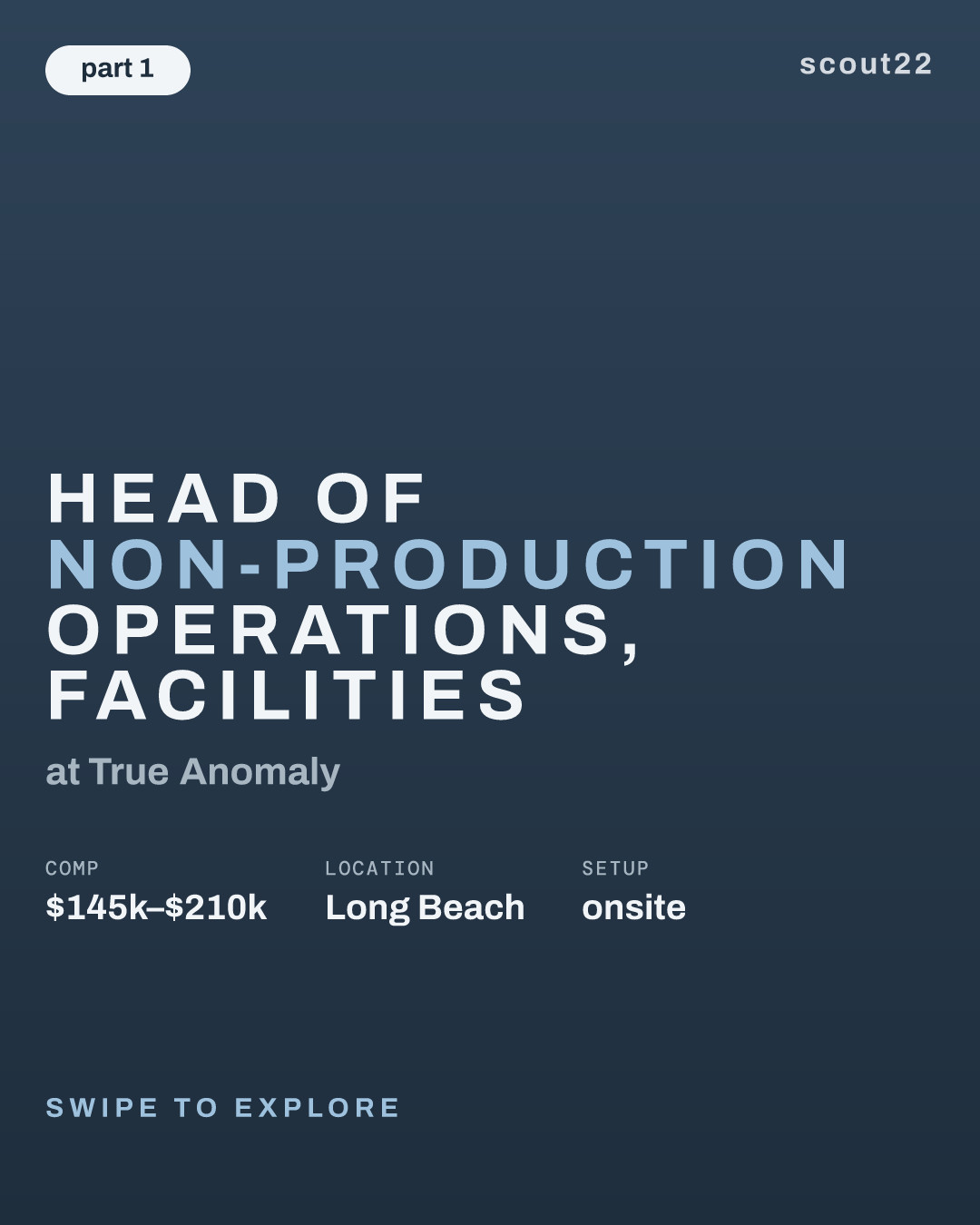 Head of Non-Production Operations, Facilities at True Anomaly
