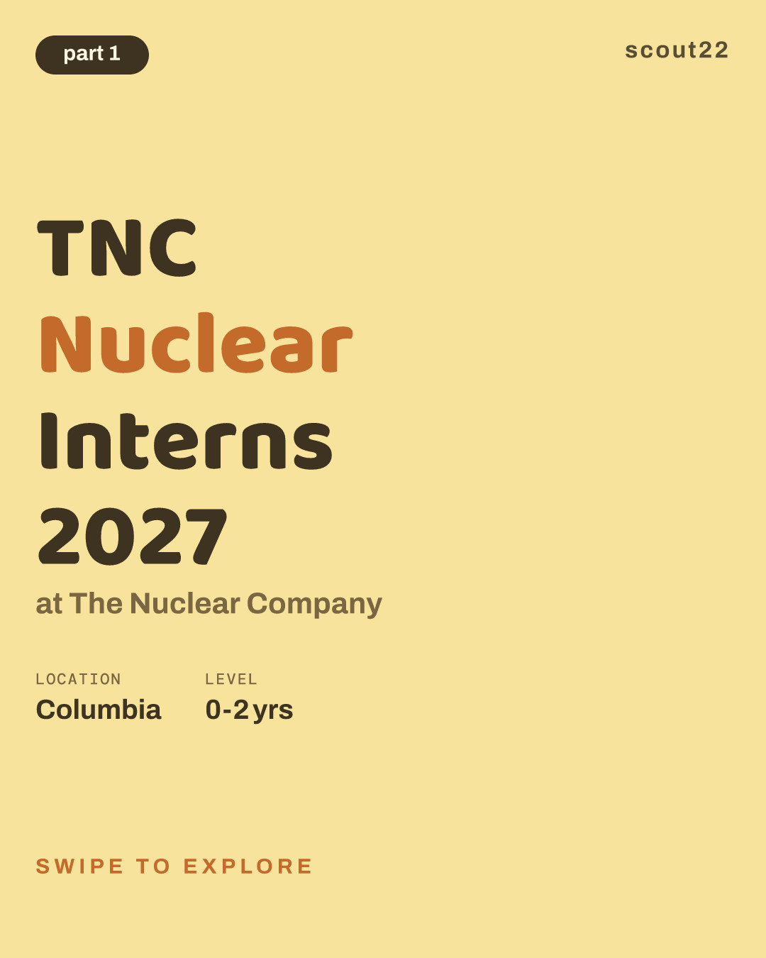 TNC Nuclear Interns 2027 at The Nuclear Company