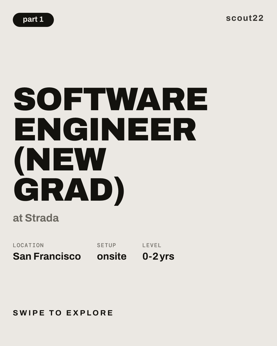 Software Engineer (New Grad) at Strada