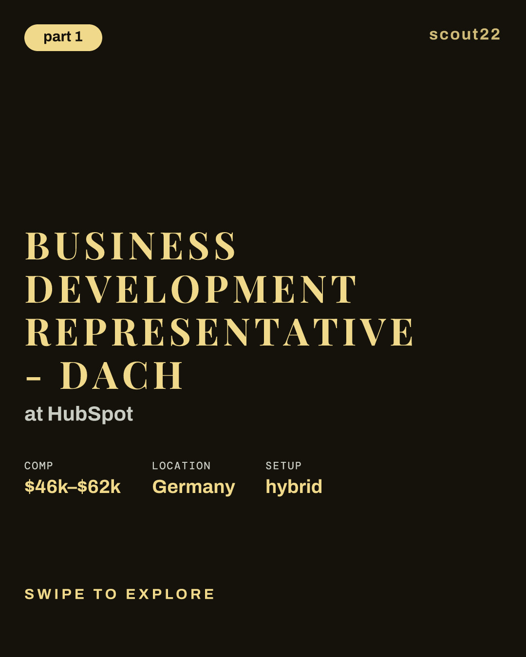Business Development Representative - DACH at HubSpot