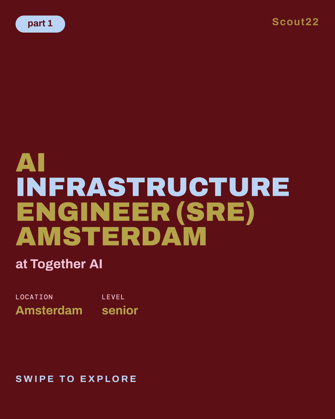 AI infrastructure Engineer (SRE) Amsterdam at Together AI