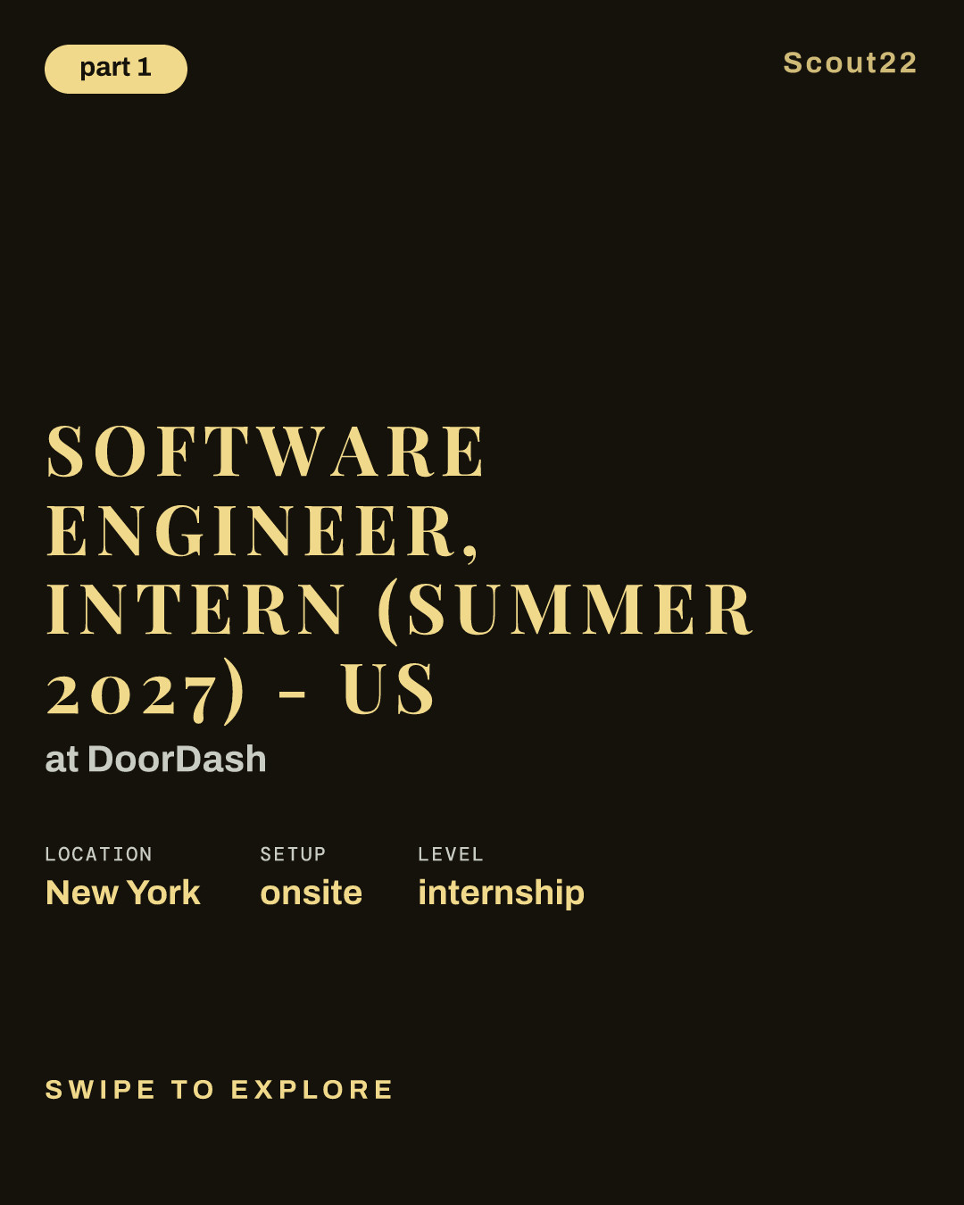 Software Engineer, Intern (Summer 2027) - US at DoorDash
