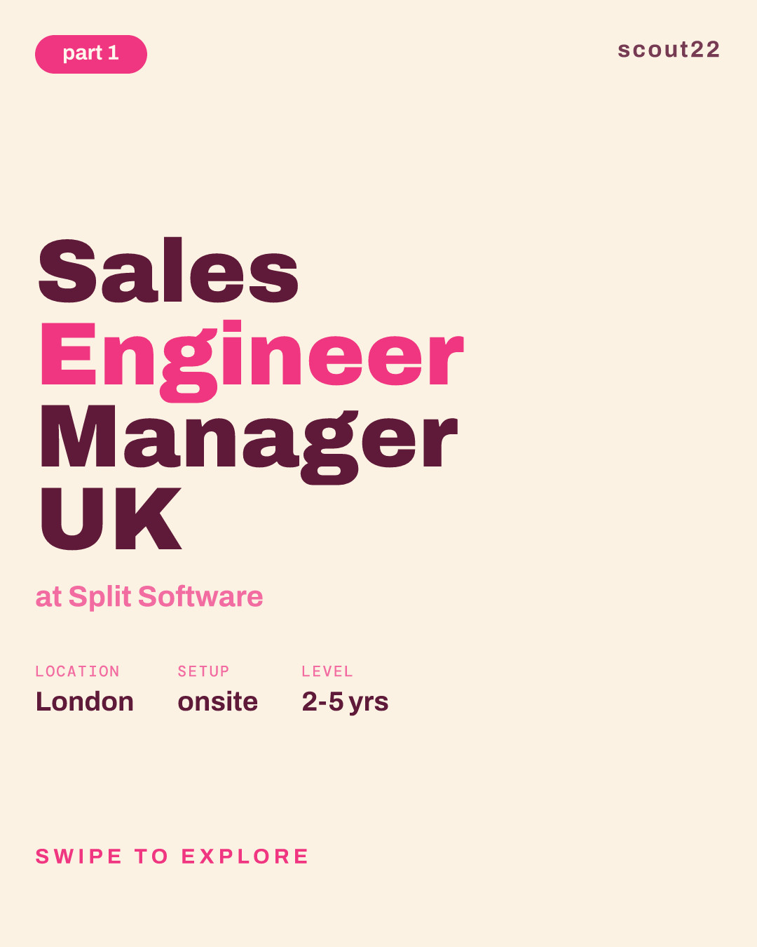 Sales Engineer Manager UK at Split Software