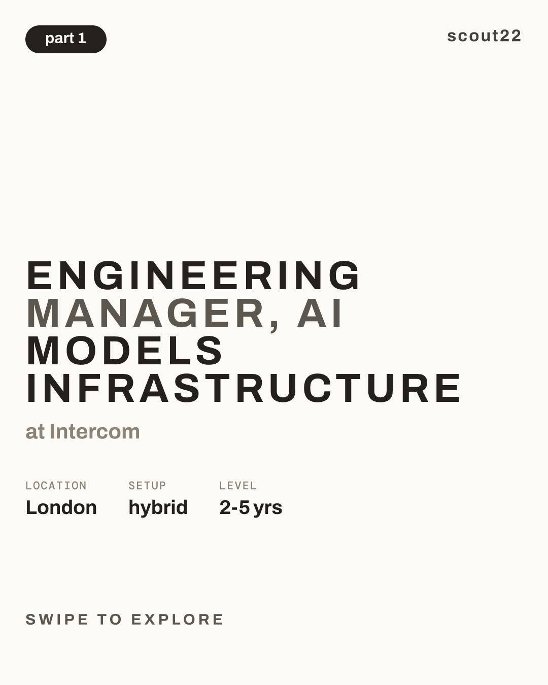 Engineering Manager, AI Models Infrastructure at Intercom