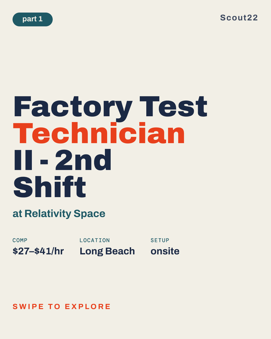 Factory Test Technician II - 2nd Shift at Relativity Space
