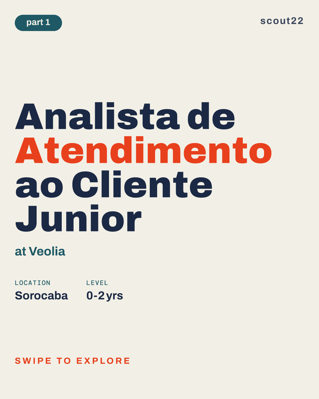 Analista de Atendimento ao Cliente Junior at Veolia
