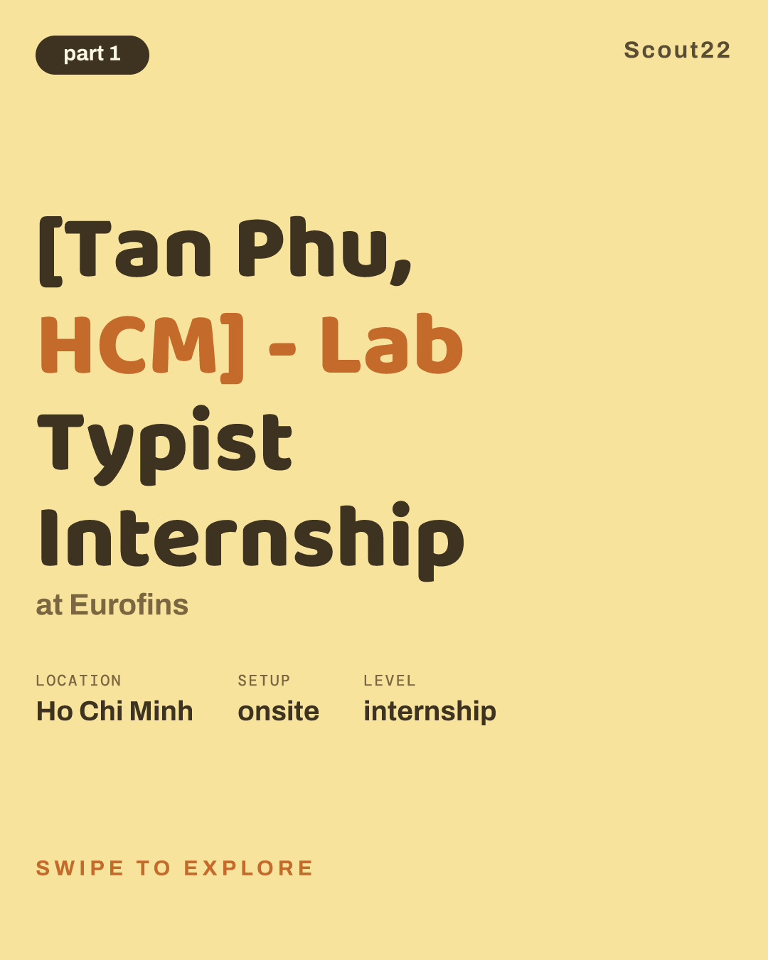 [Tan Phu, HCM] - Lab Typist Internship at Eurofins