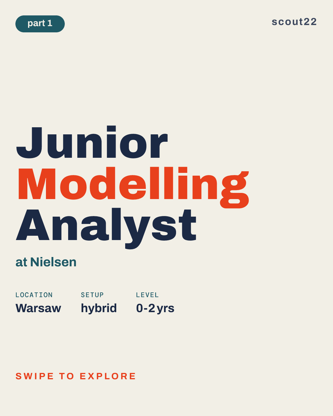 Junior Modelling Analyst at Nielsen