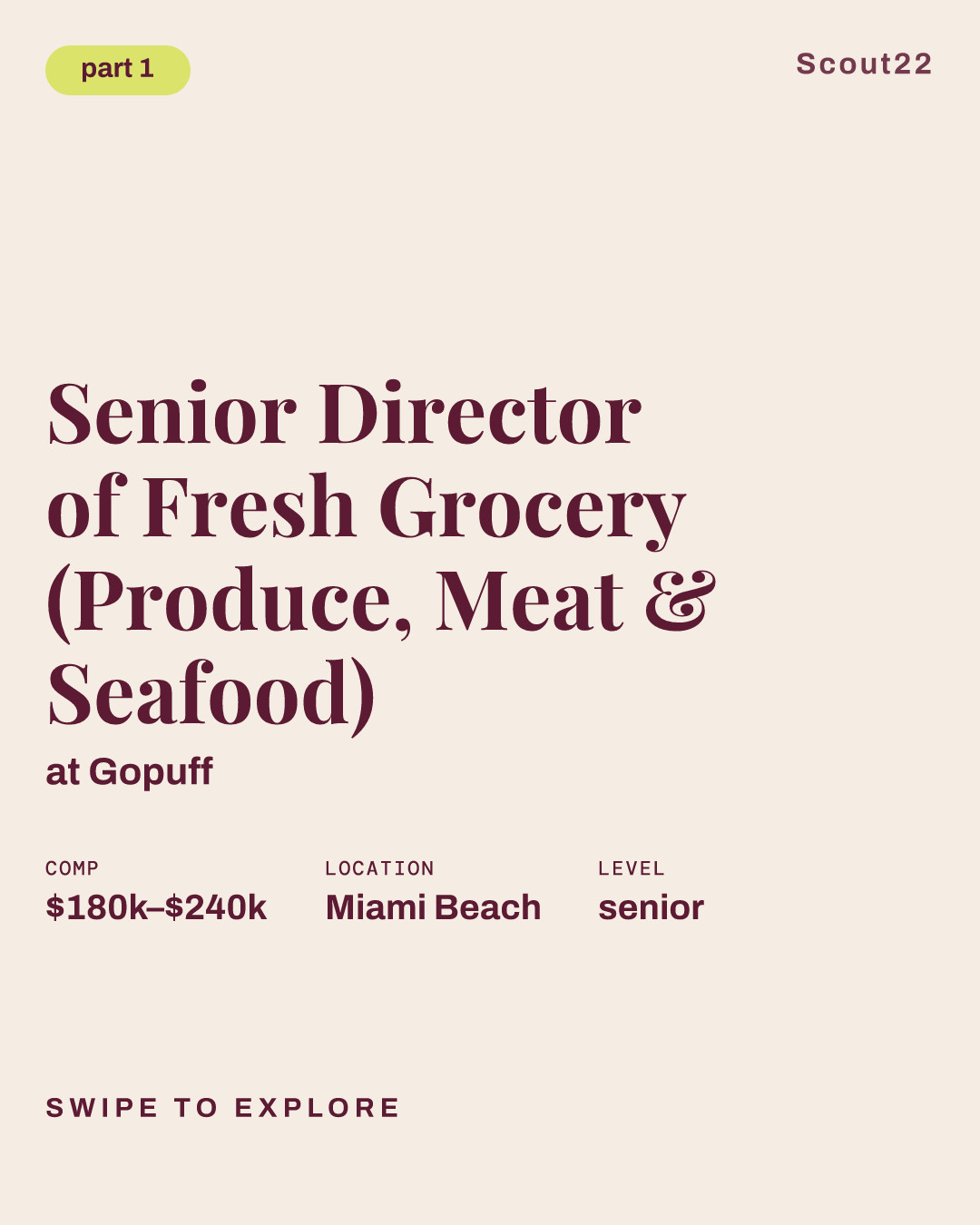 Senior Director of Fresh Grocery (Produce, Meat & Seafood) at Gopuff