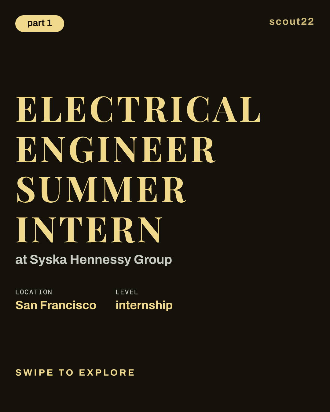 Electrical Engineer Summer Intern at Syska Hennessy Group