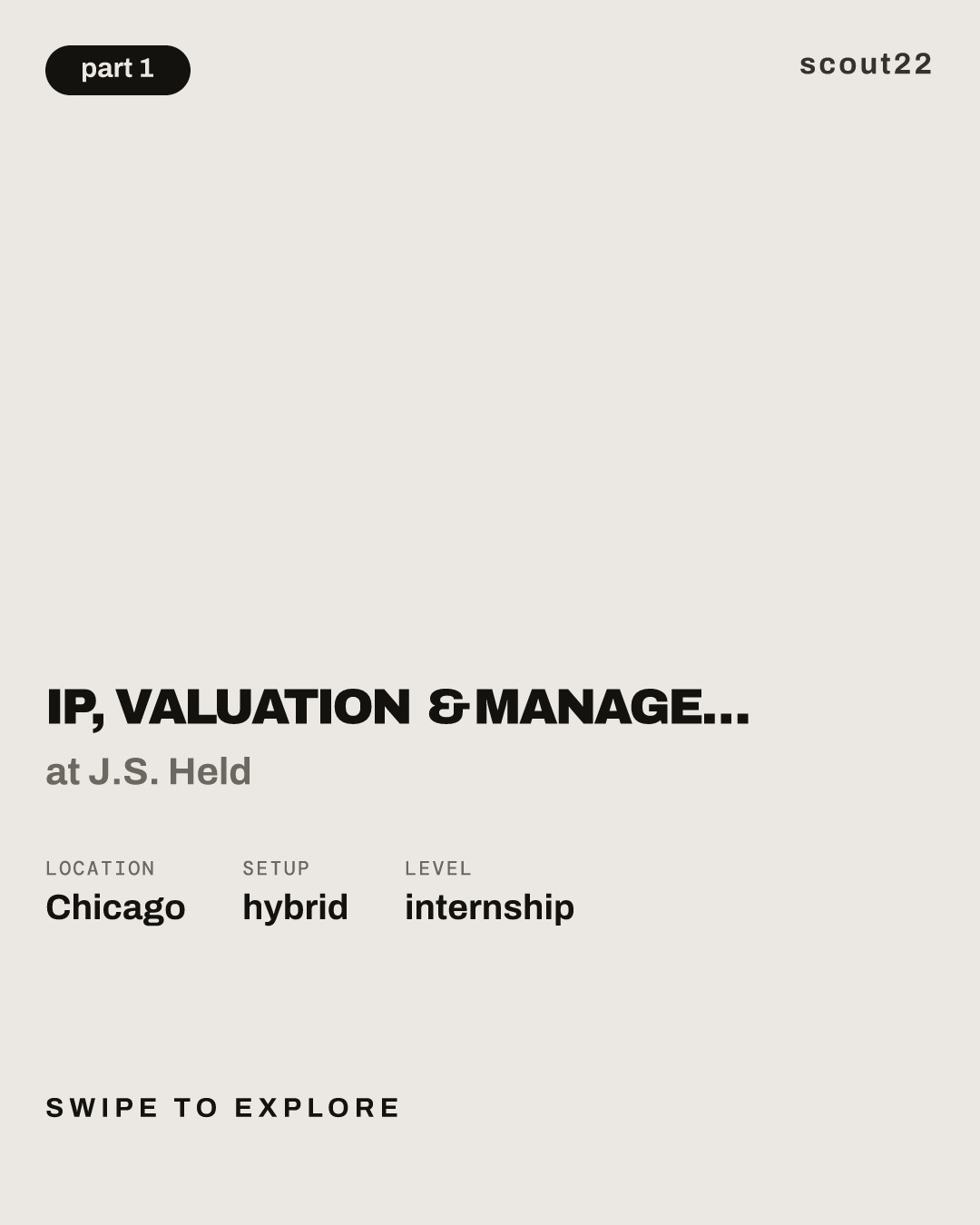 IP, Valuation & Management Consulting Internship – Summer 2027 (Ocean Tomo, a part of J.S. Held) at J.S. Held