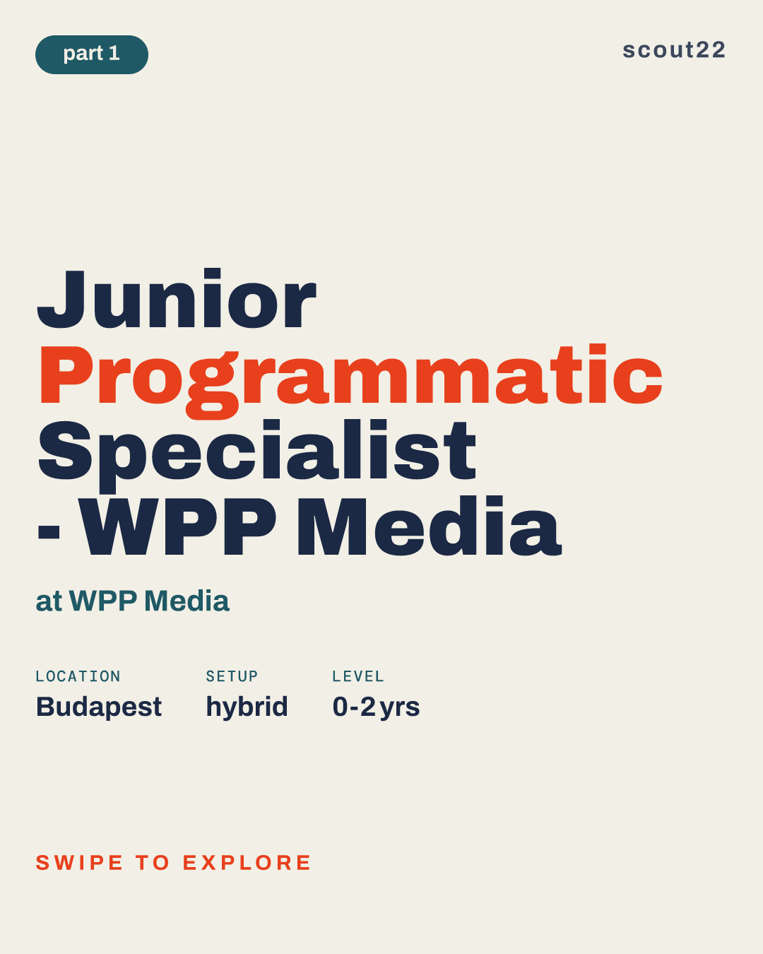 Junior Programmatic Specialist - WPP Media at WPP Media