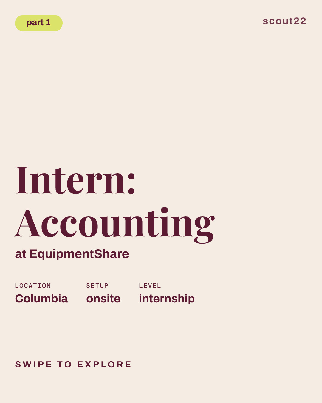Intern: Accounting at EquipmentShare