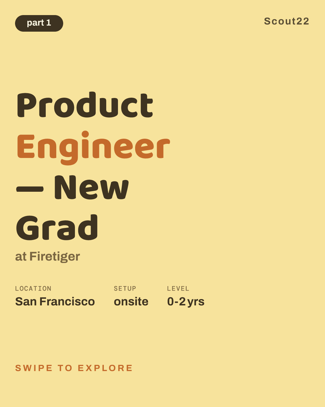 Product Engineer — New Grad at Firetiger