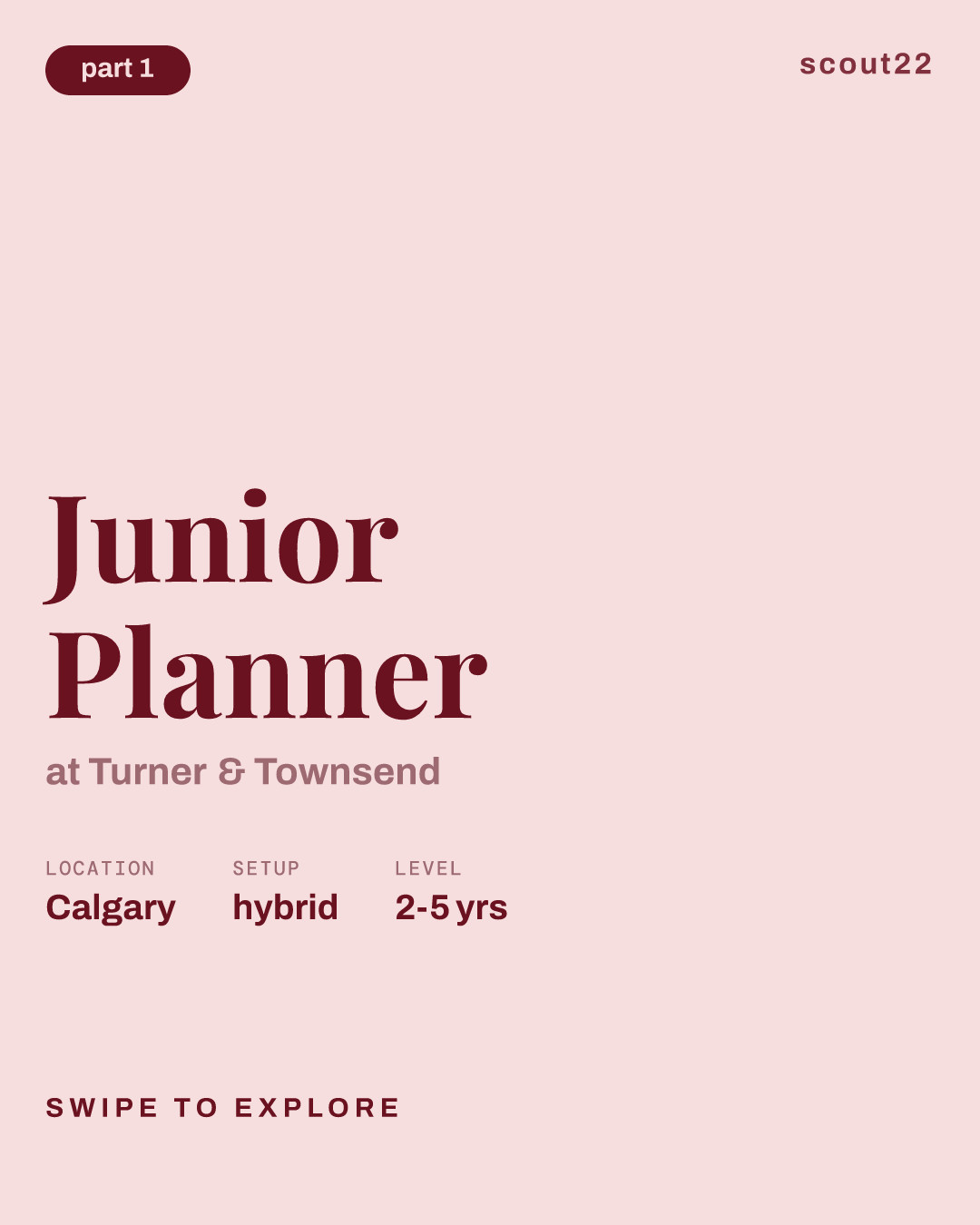 Junior Planner at Turner & Townsend
