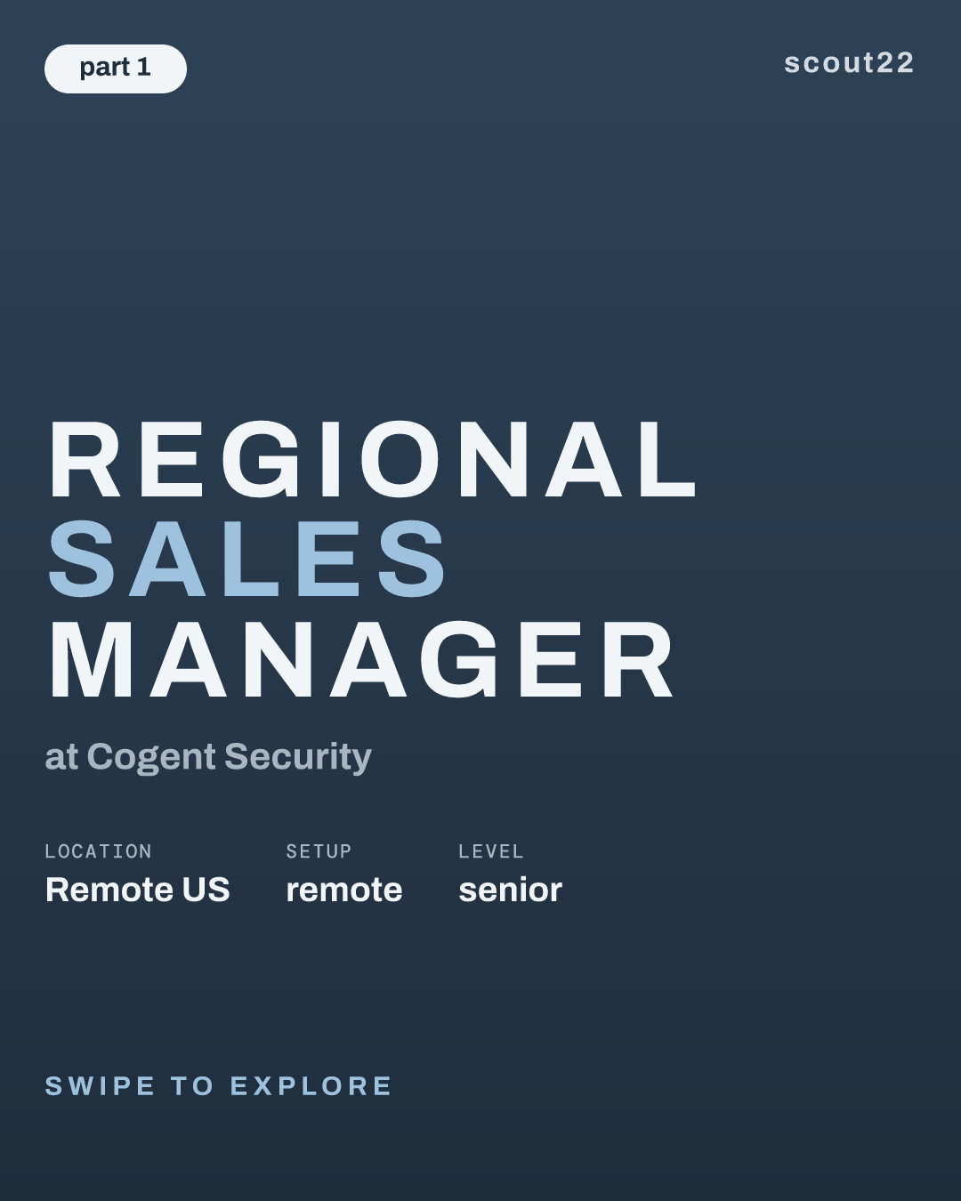 Regional Sales Manager at Cogent Security