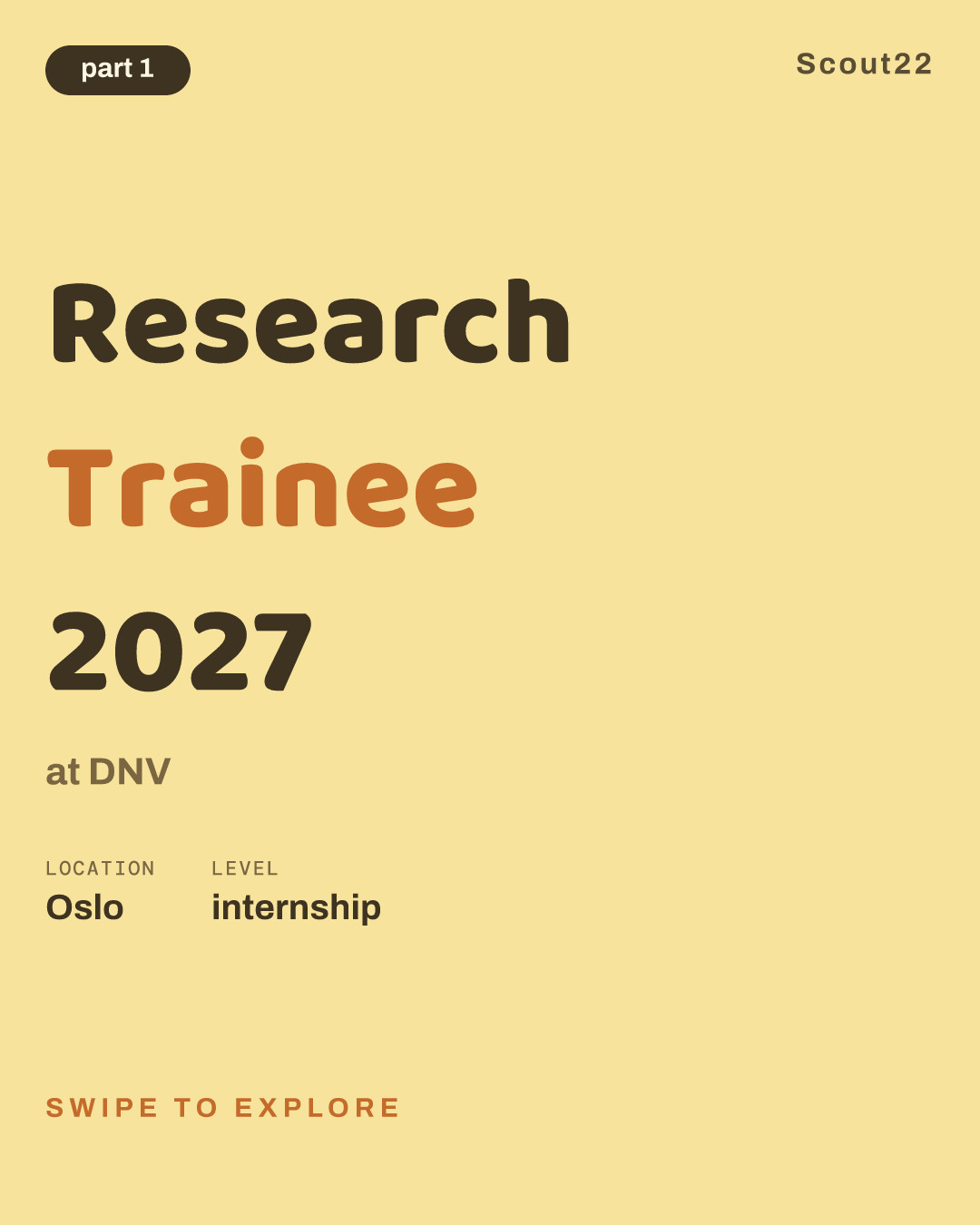 Research Trainee 2027 at DNV