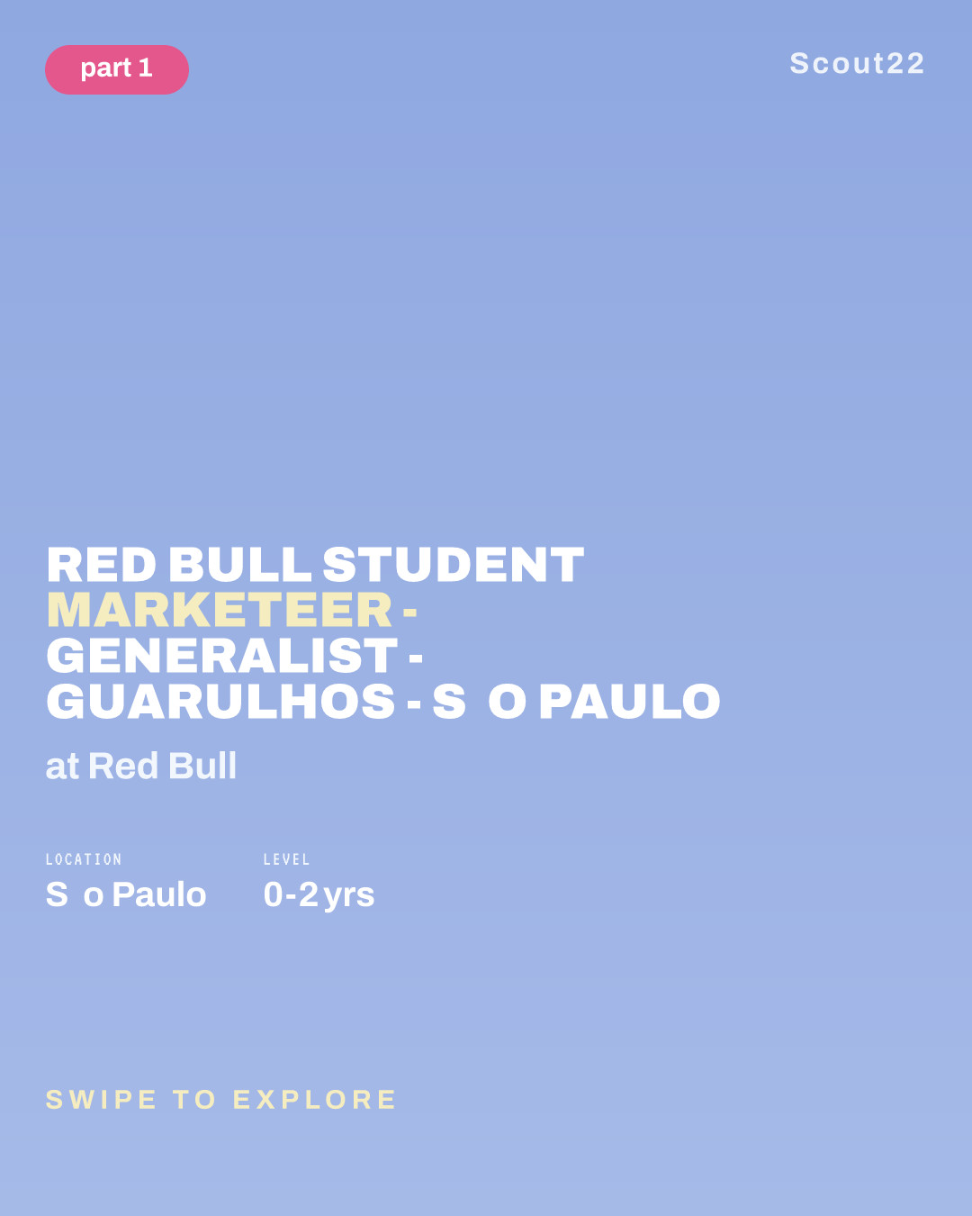 Red Bull Student Marketeer - Generalist - Guarulhos - São Paulo at Red Bull