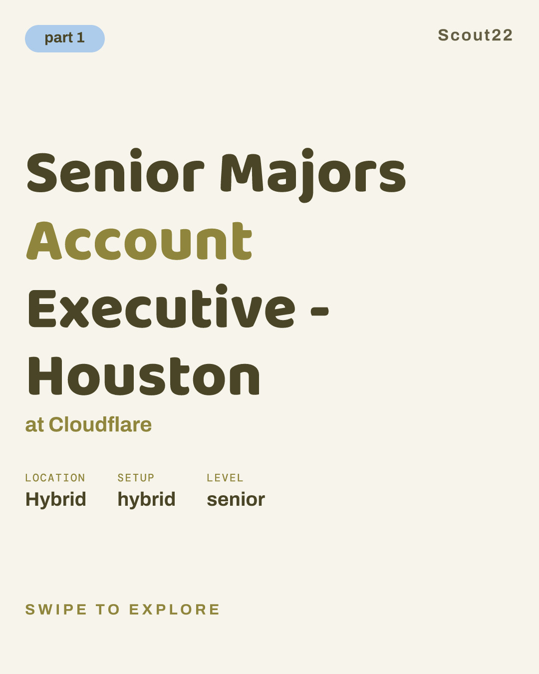 Senior Majors Account Executive - Houston at Cloudflare
