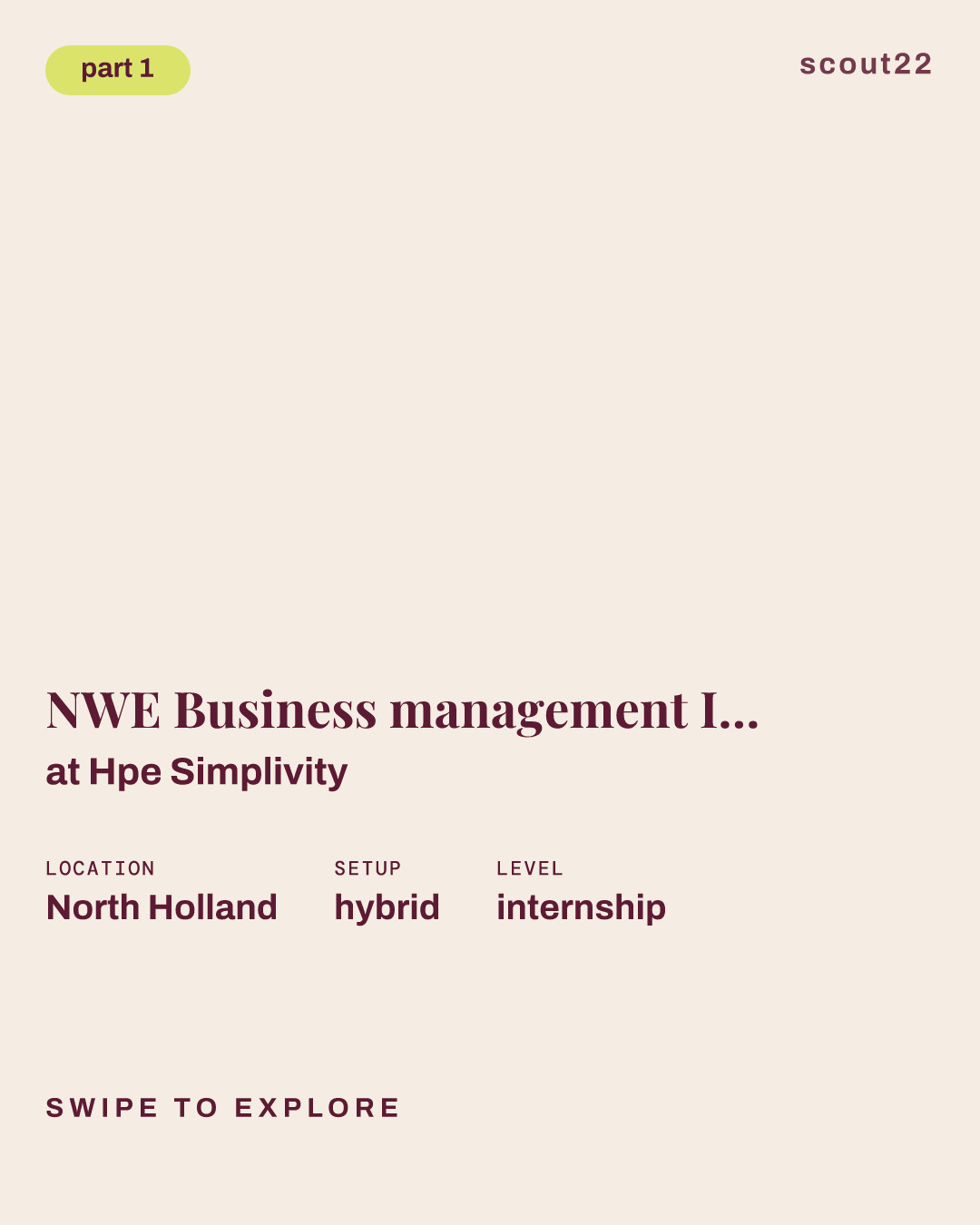 NWE Business management Intern (Defense Industry Europe) at Hpe Simplivity