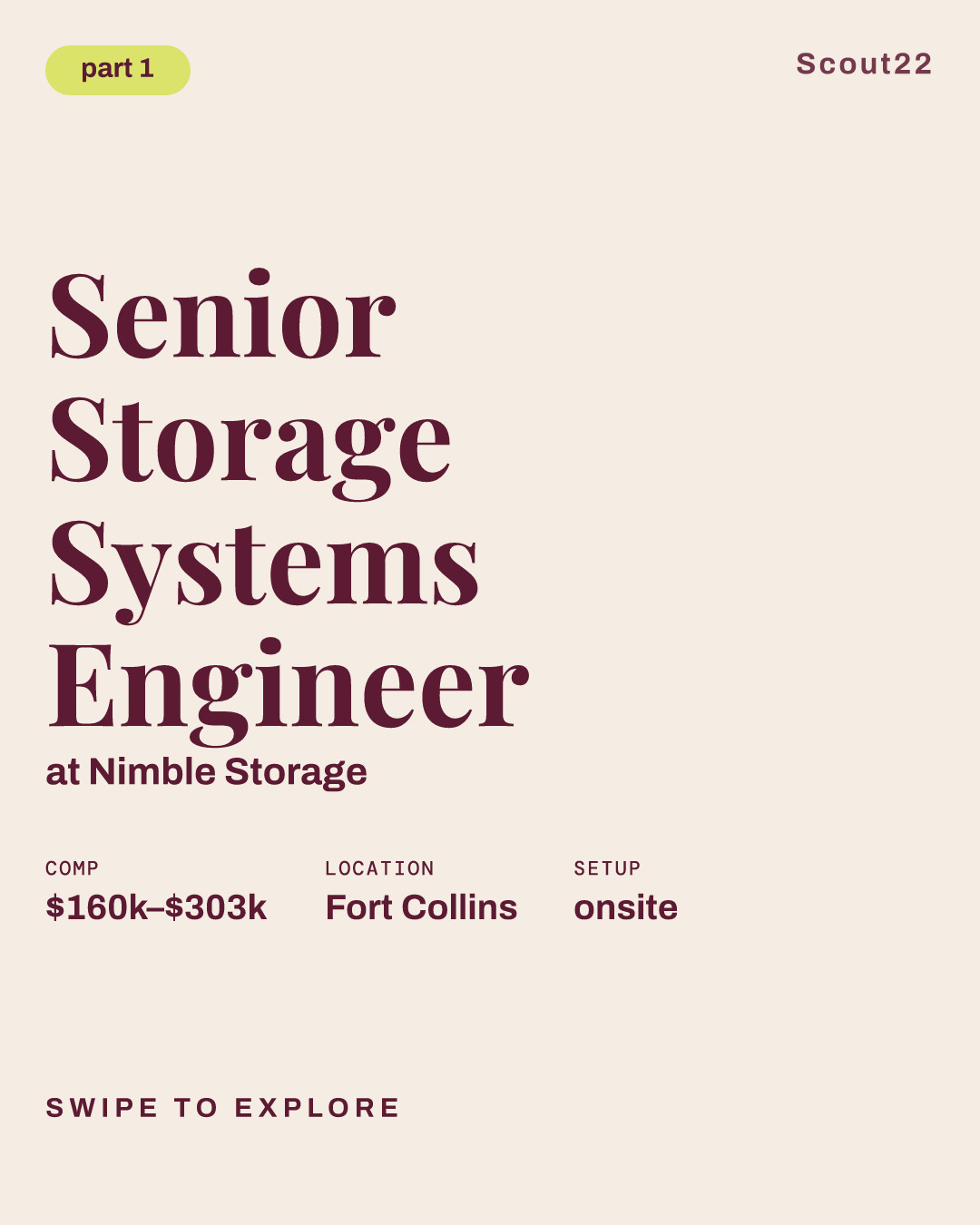 Senior Storage Systems Engineer at Nimble Storage