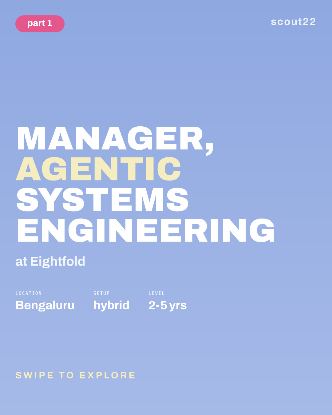 Manager, Agentic Systems Engineering at Eightfold