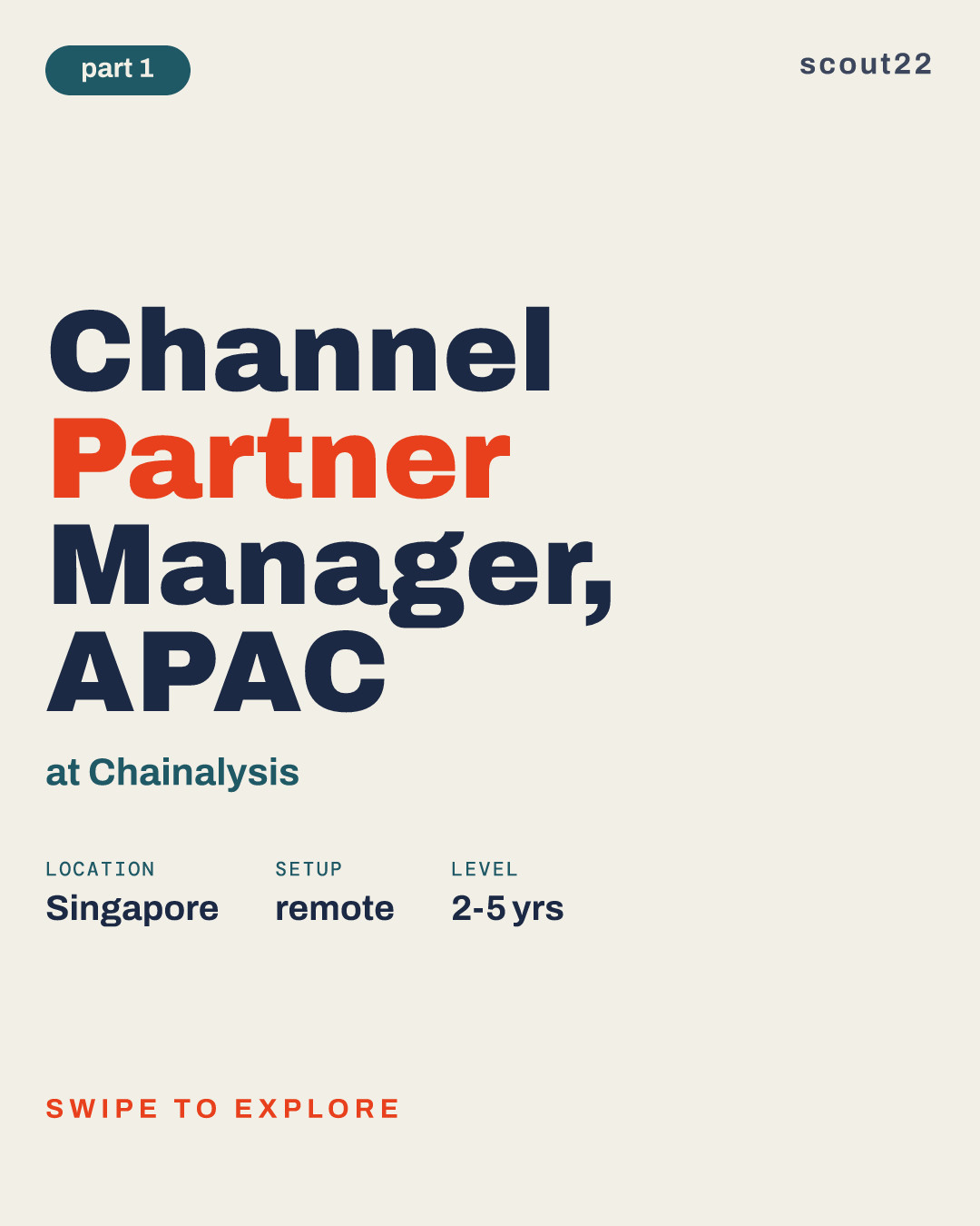 Channel Partner Manager, APAC at Chainalysis