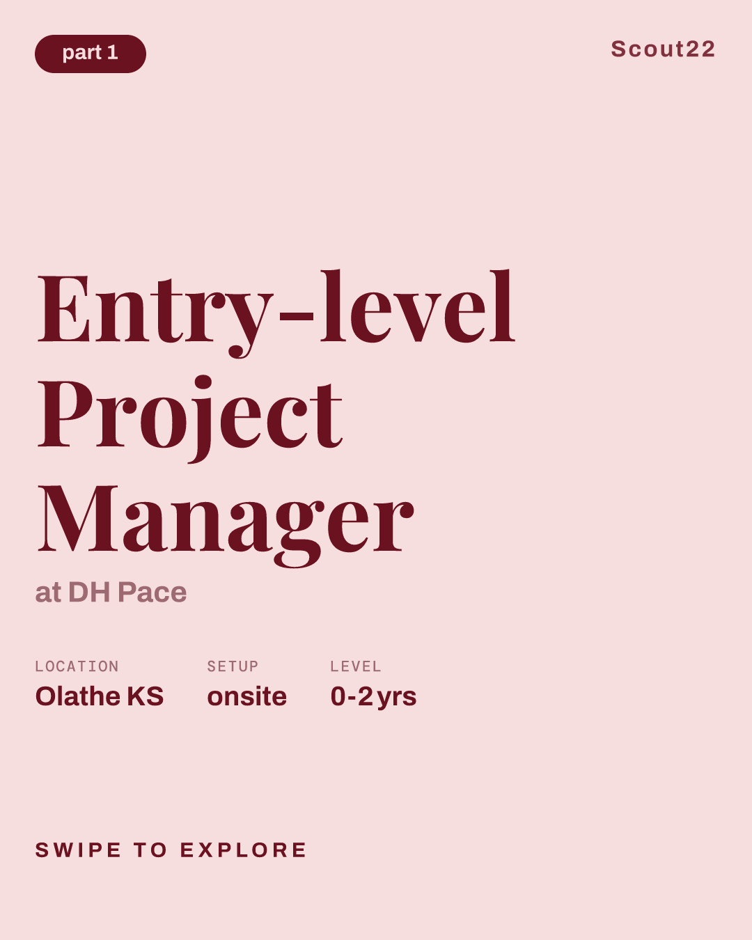 Entry-level Project Manager at DH Pace