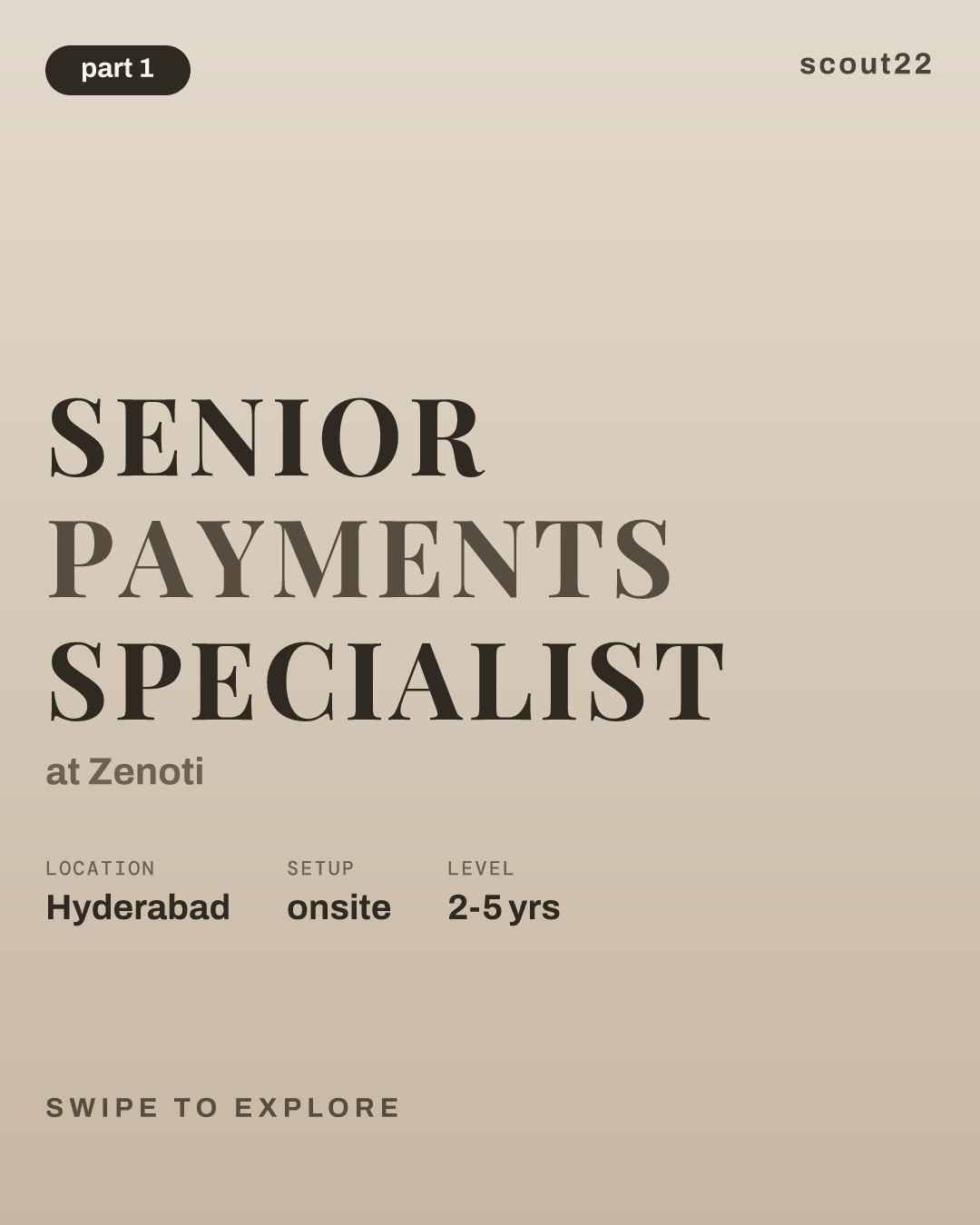 Senior Payments Specialist at Zenoti