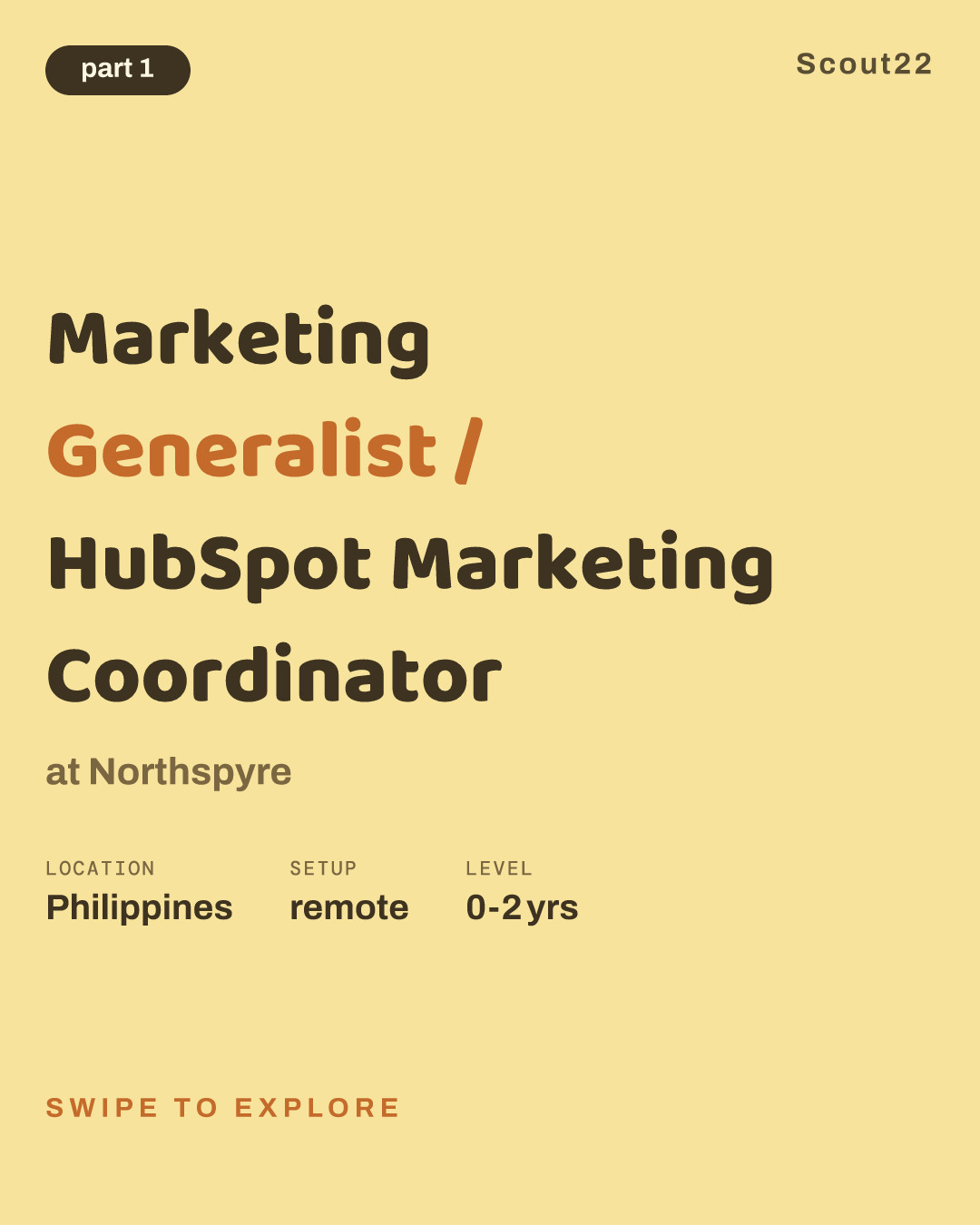 Marketing Generalist / HubSpot Marketing Coordinator at Northspyre