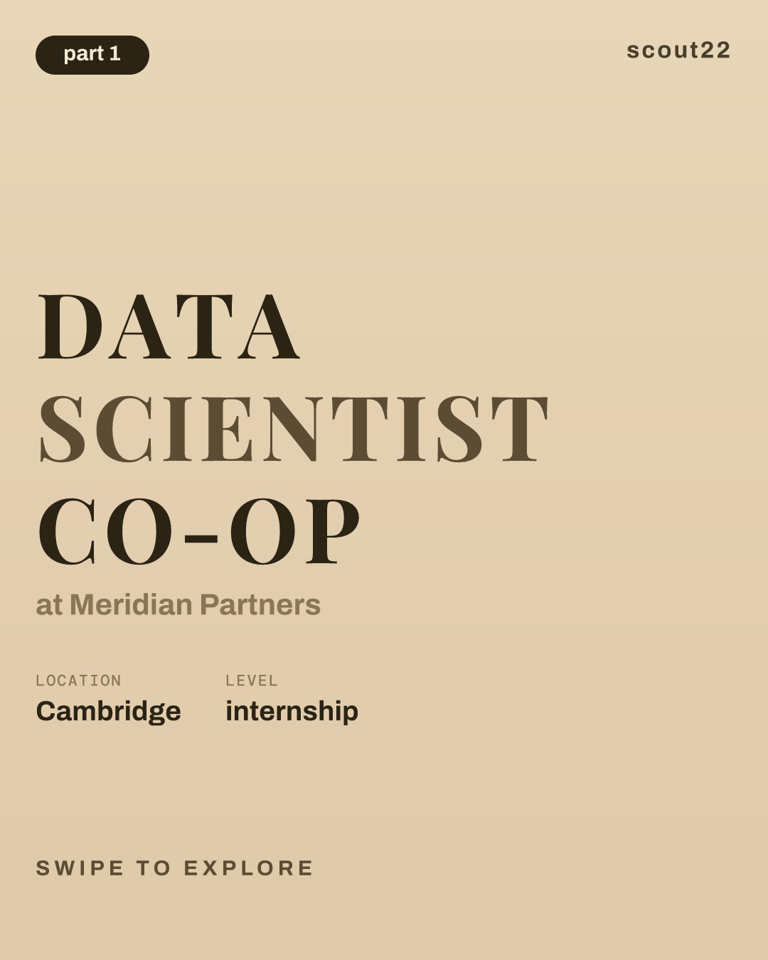 Data Scientist Co-op at Meridian Partners