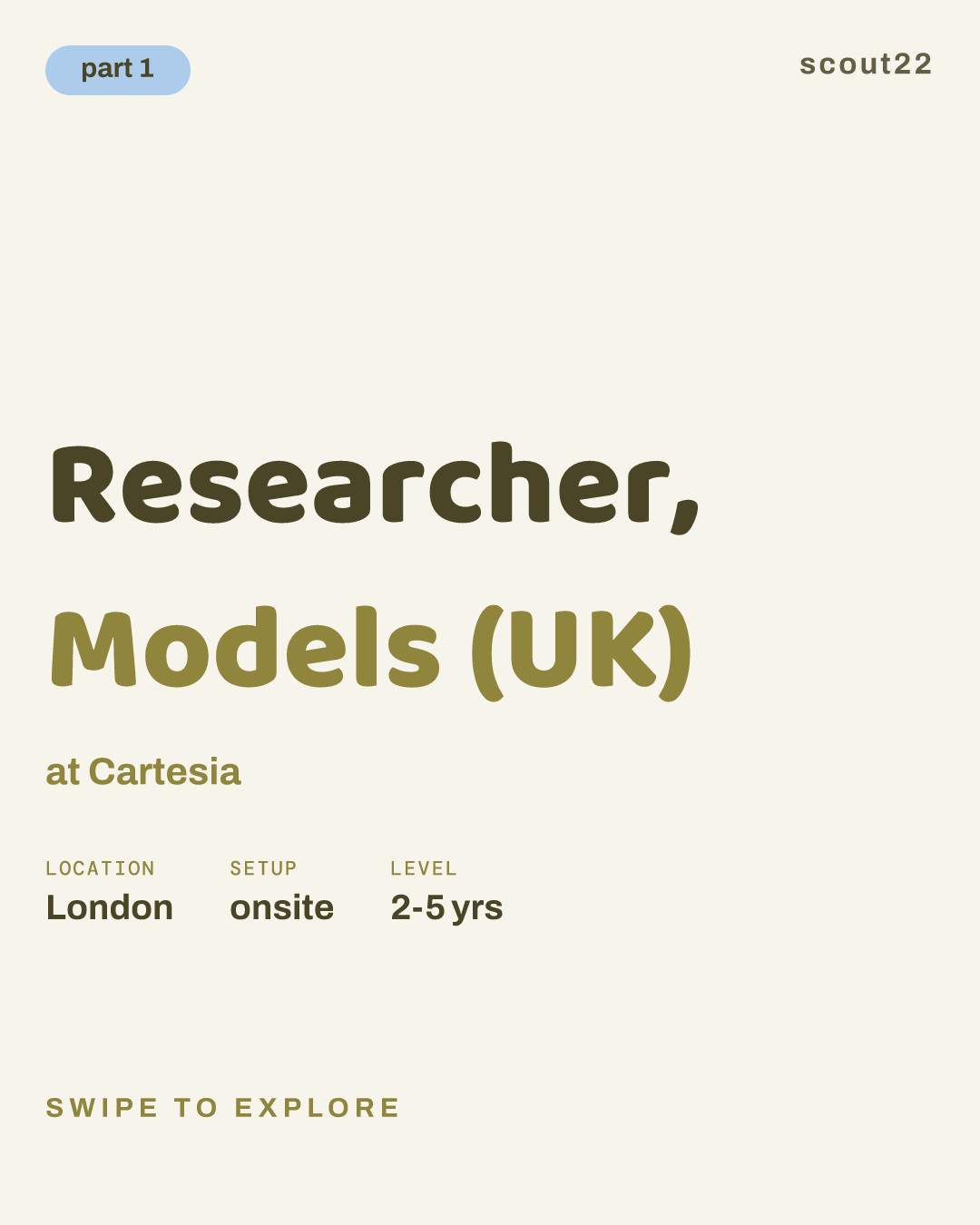 Researcher, Models (UK) at Cartesia