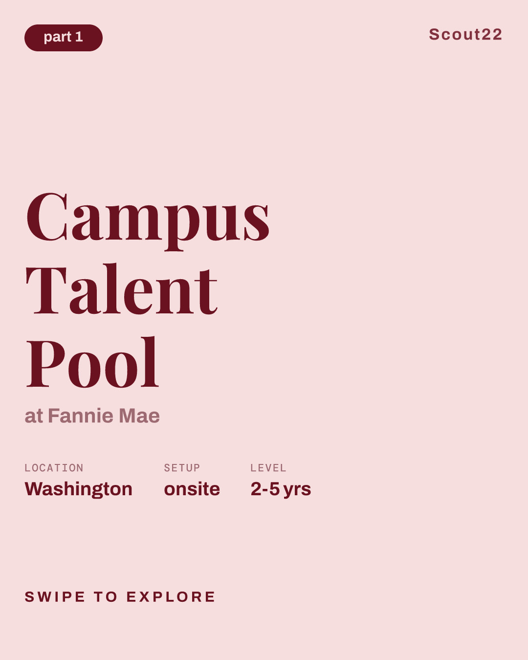 Campus Talent Pool at Fannie Mae