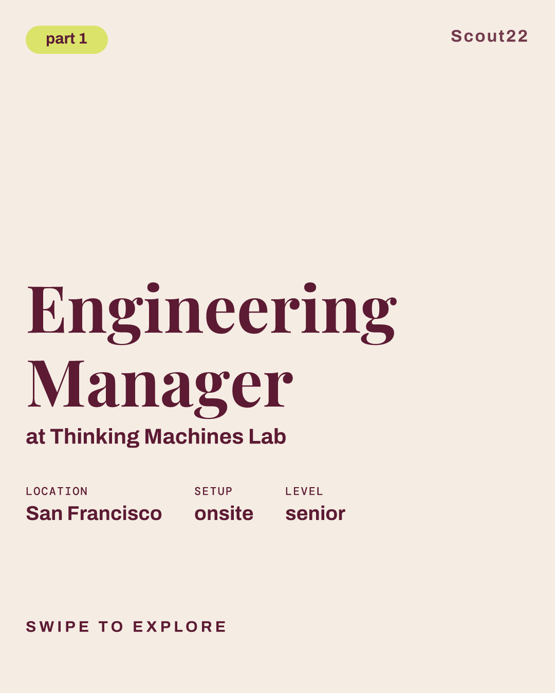 Engineering Manager at Thinking Machines Lab