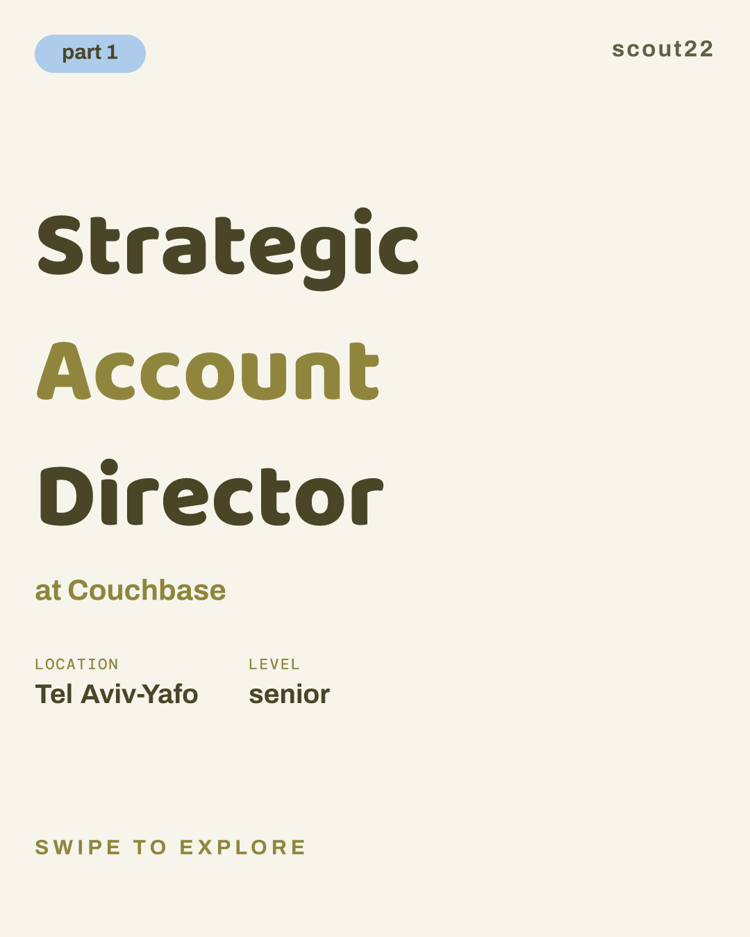 Strategic Account Director at Couchbase