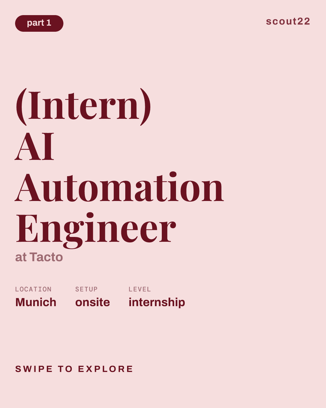 (Intern) AI Automation Engineer at Tacto