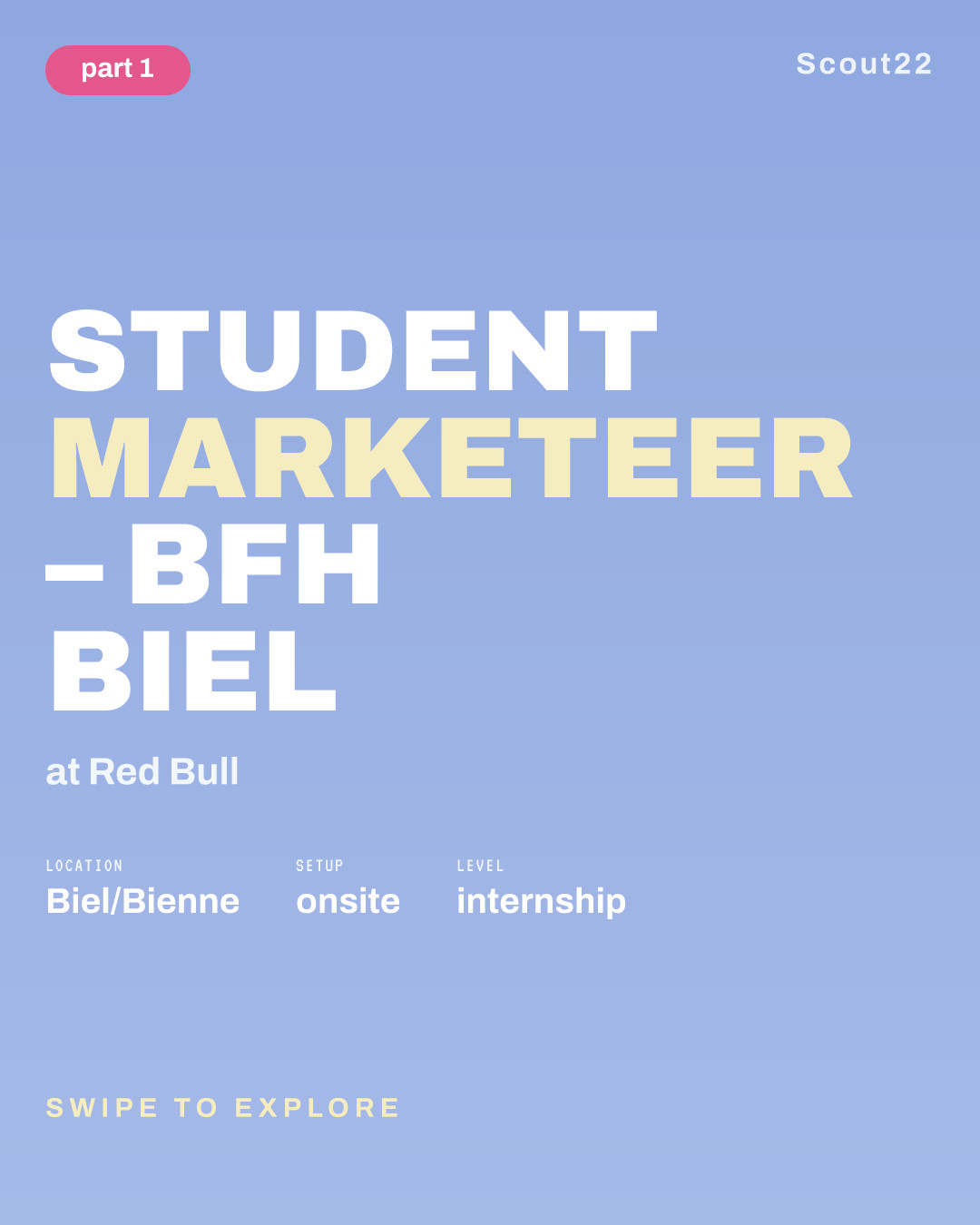 Student Marketeer – BFH Biel at Red Bull