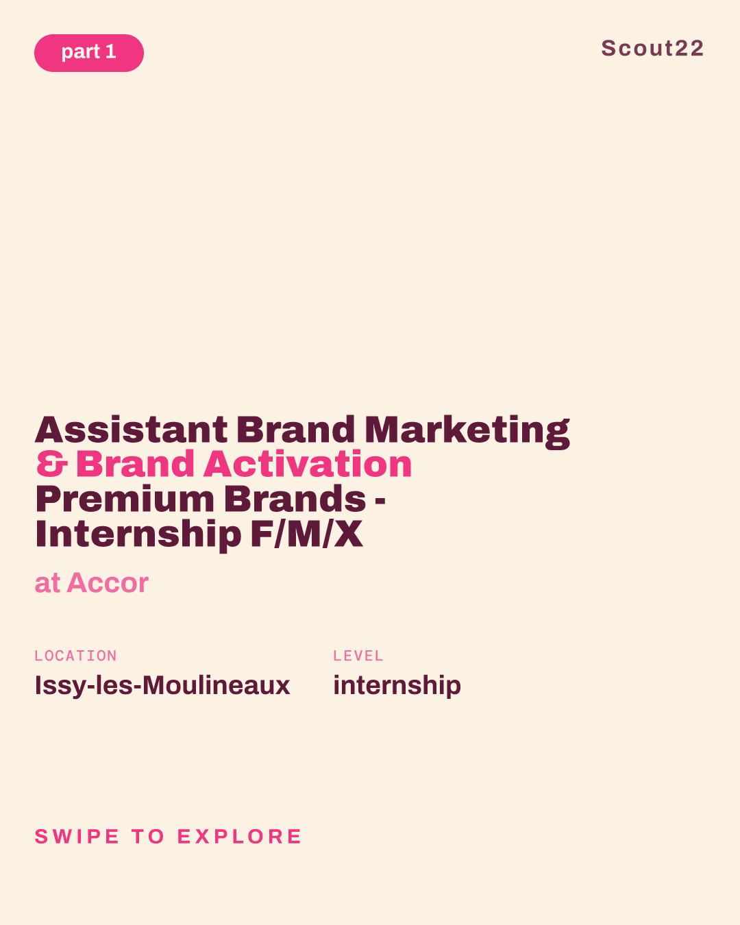 Assistant Brand Marketing & Brand Activation Premium Brands - Internship F/M/X at Accor