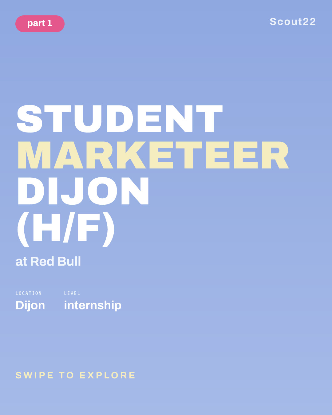 STUDENT MARKETEER DIJON (H/F) at Red Bull