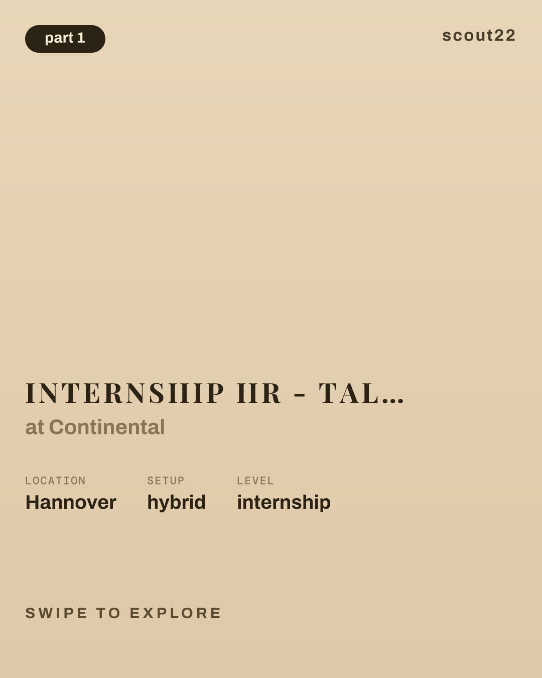 Internship HR - Talent Management & International HR Projects - REF97411K at Continental