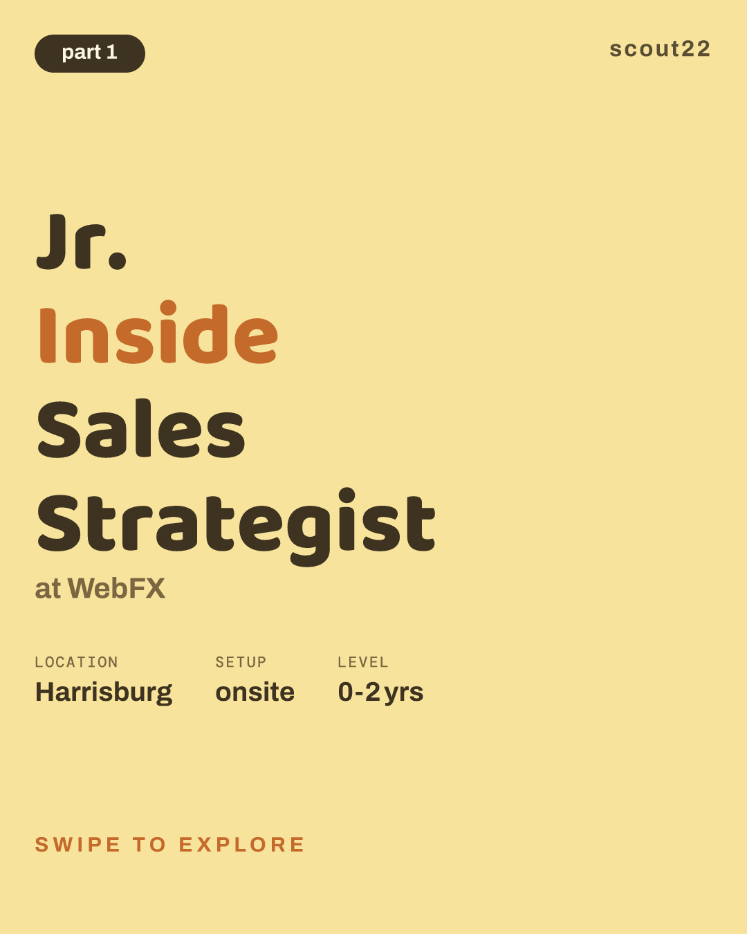 Jr. Inside Sales Strategist at WebFX
