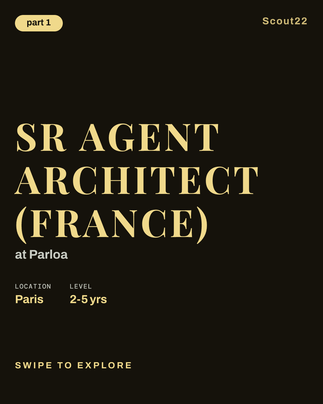 Sr Agent Architect (France) at Parloa