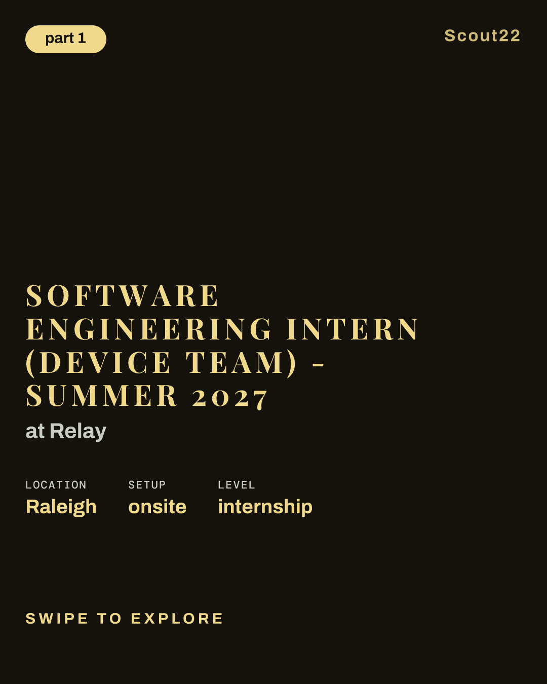 Software Engineering Intern (Device Team) - Summer 2027 at Relay