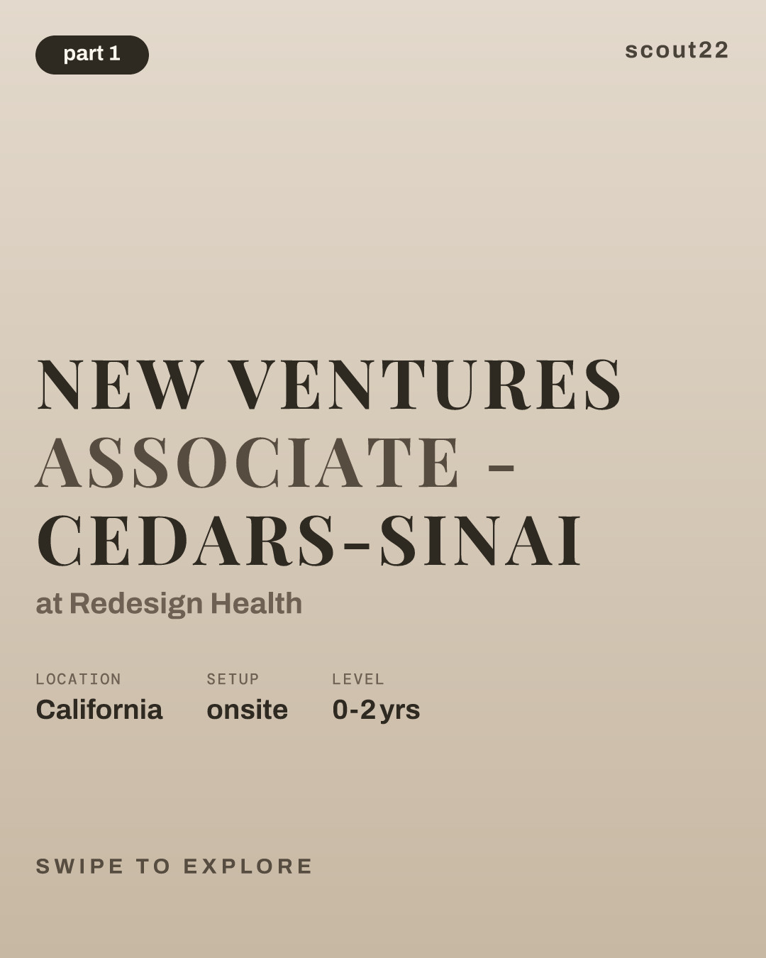 New Ventures Associate - Cedars-Sinai at Redesign Health
