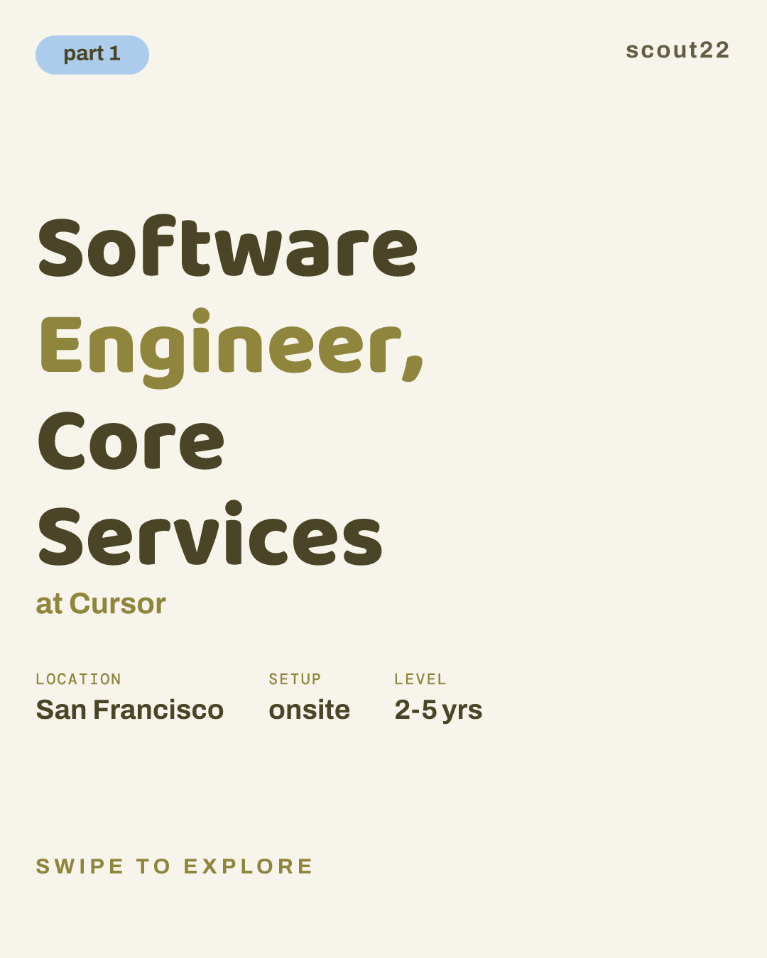 Software Engineer, Core Services at Cursor