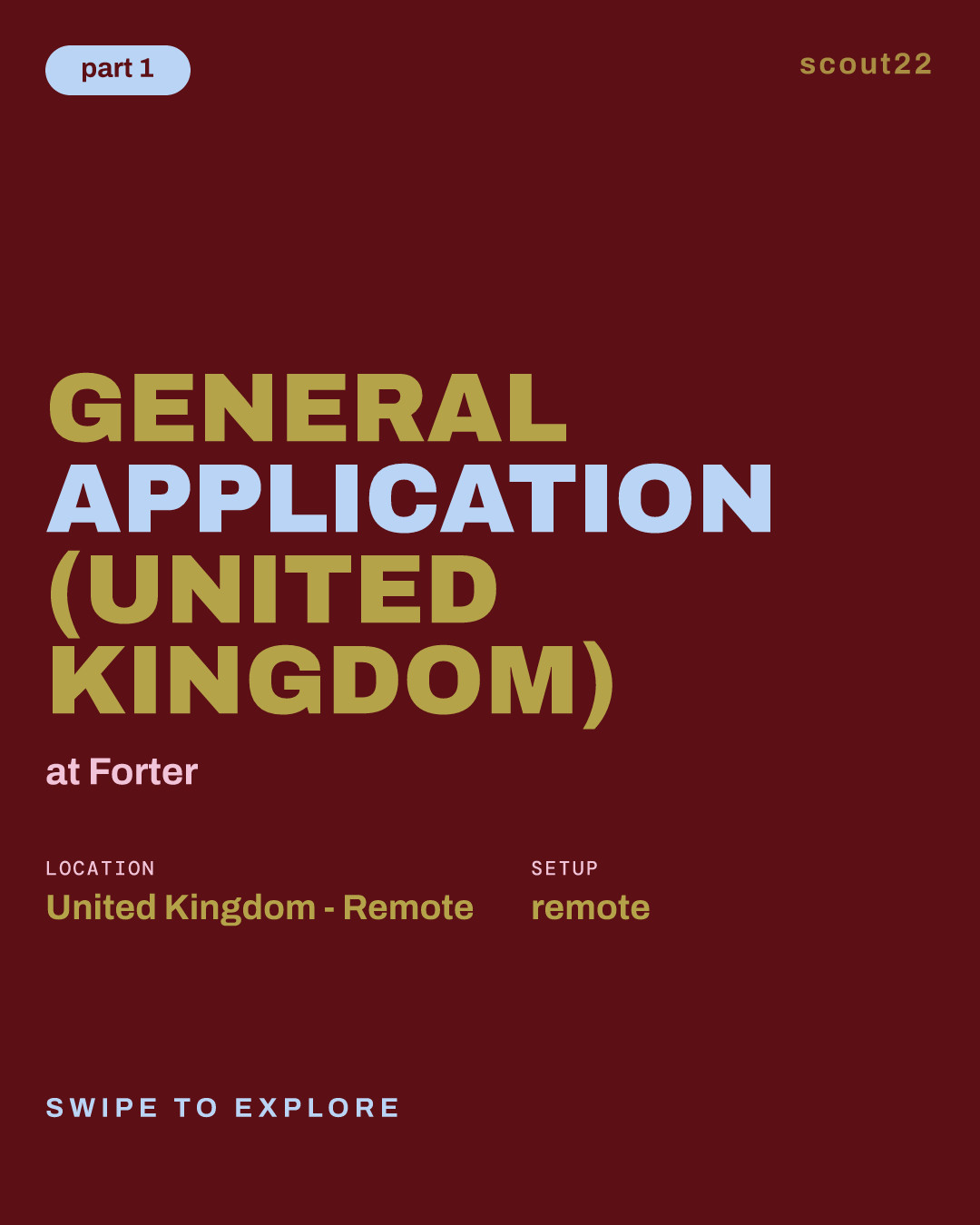 General Application (United Kingdom) at Forter