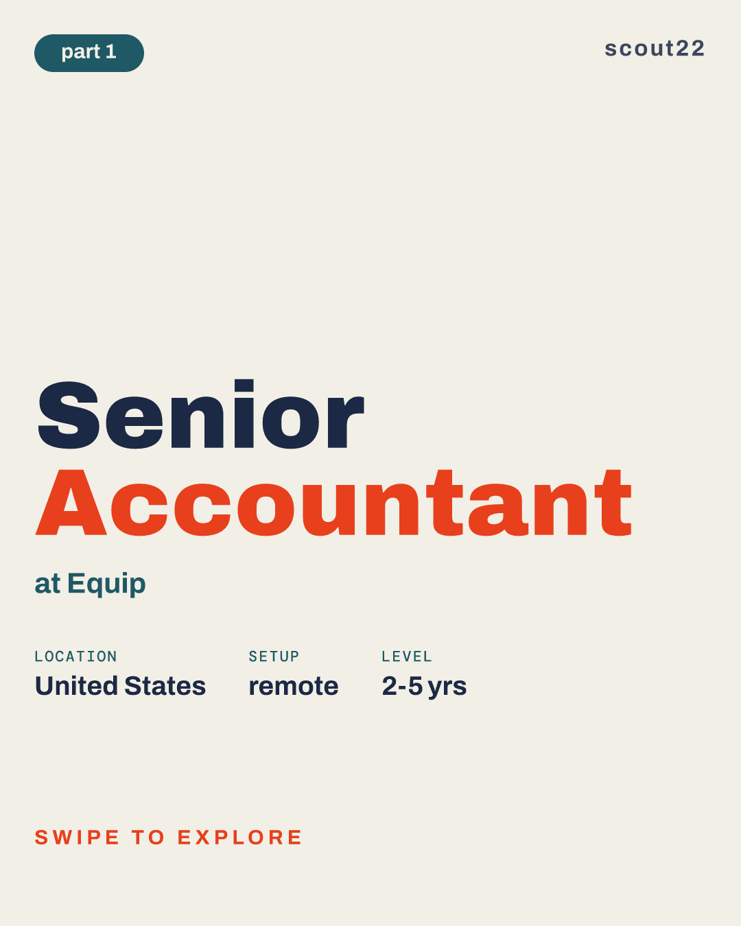 Senior Accountant at Equip