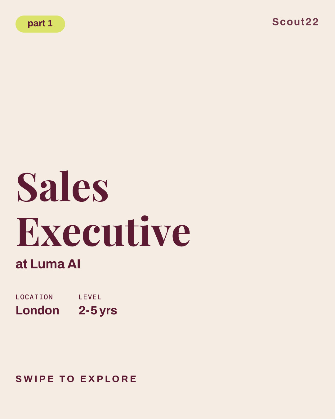 Sales Executive at Luma AI